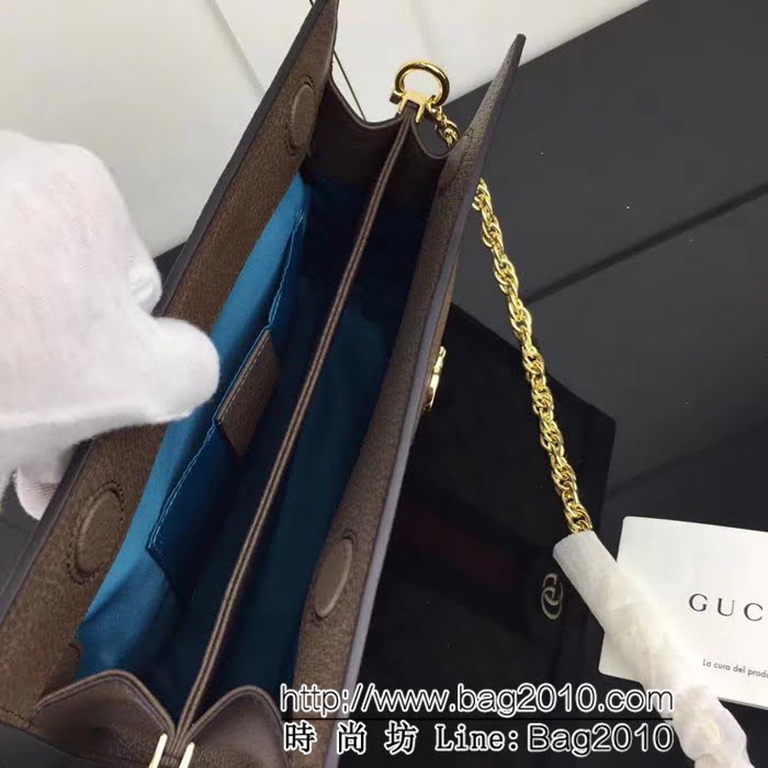 GUCCI古馳原單 新款專櫃品質原單貨實物實拍 503877 啡pvc啡皮 鏈條包 HY1021